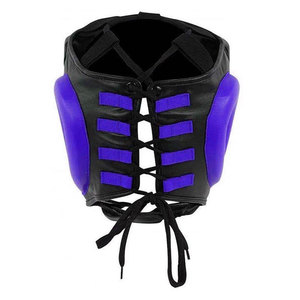 Professional Boxing <b>Head</b> Guard Leather Sparring Headgear Face Protection <b>Training</b> Martial Arts Helmet - Product Image 2