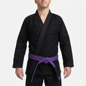 Competición de peso pesado BJJ Gi Brazilian Jiu Jitsu Uniforme MMA Grappling Suit Collar reforzado OEM Pakistán - Product Image 6