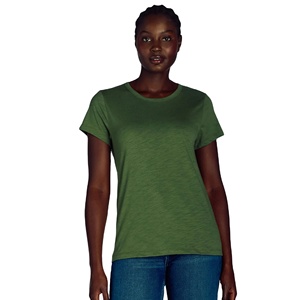 Women's Plus Size T Shirts Customized Design Stylish Solid Color O Neck Slim Fit Casual T Shirt For Women - Product Image 2
