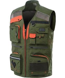 เสื้อกั๊กอเนกประสงค์ MK-471 ยี่ห้อเกาหลี [MARK] OEM/ODM รุ่น Taslan พร้อมช่องใส่ของหลายช่องและแผงตาข่ายสองสี - Product Image 1