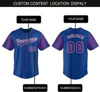 Jersey Baseball Lengan Pendek Pria Murah Polos untuk Semua Tim