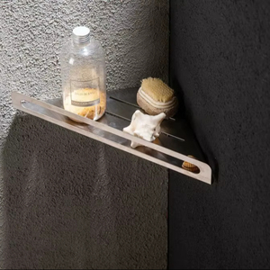 Factory Direct Modern 304 Stainless Steel Space-Saving Bathroom <b>Corner</b> <b>Shelf</b> Wall Mounted Shower Caddy Storage Rack OEM ODM - Product Image 1