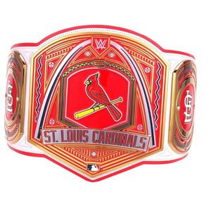 Ceinture de champion personnalisée Cardinals, design rouge et or sur mesure avec logo d'équipe pour les fans et les collectionneurs - Product Image 4