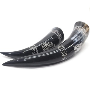 Verre à bière artisanal en corne de buffle indienne polie, style Viking, pour décoration, cornes à boire en corne de buffle - Product Image 1