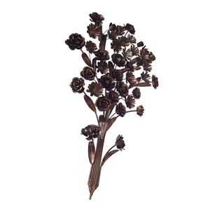 Iron <b>Leaf</b> Wall <b>Art</b> Minimalist <b>Leaf</b> Hanging Bouquet Wall Decor for Living Room Home - Product Image 1