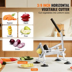 Affettatrice Manuale Commerciale per Verdure e Frutta in Acciaio Inox e Lega di Alluminio da 3/8 Pollici - Product Image 2