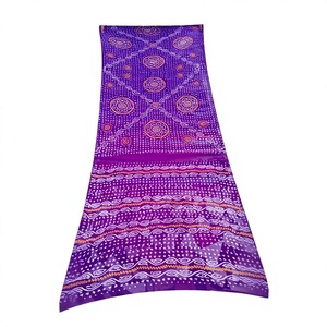Nuevo y Moderno Sari Tradicional de Seda Bandhani para Mujer, para Bodas y Fiestas, Precio al por Mayor de Proveedor Indio - Product Image 1