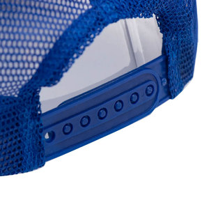 Casquette Trucker en Maille Bleue à 6 Panneaux, Réglable, Unisexe, Couleur Unie, Chapeau Décontracté pour Adultes Printemps-Été - Product Image 3