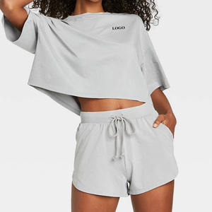 Conjunto de Verano de 2 Piezas de Alta Calidad, Moderno y a la Moda para Mujer, Camiseta y Pantalones Cortos Casuales, Ropa de Moda Asequible 2026 - Product Image 4