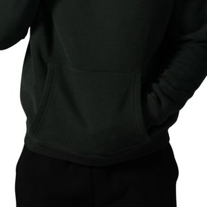 Sweat-shirt à capuche vert foncé pour homme, en molleton épais, à manches longues, décontracté, athlétique, streetwear, vêtements d'entraînement - Product Image 4