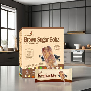 Helado de Boba con Azúcar Moreno Caramelo Premium Alody, el Mejor de Taiwán, Caja de 4 Unidades con Sabor en Capas, Requiere Congelación a -25 °C - Product Image 2