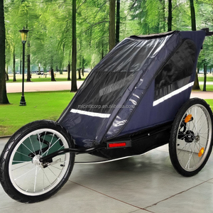 Poussette 3-en-1 pour bébé, chariot de jogging et remorque de vélo, design léger, tissu imperméable 600D, capacité de 28 kg - Product Image 5