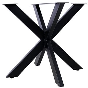 Patas de mesa de acero en forma de araña, de alta resistencia, color negro, 28'' de alto x 32'' de ancho x 33'' de profundidad, para mesas de comedor y mesas de centro. - Product Image 4