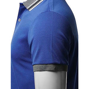 Diseña tu propia camiseta polo para hombre, de manga corta, de algodón, personalizada, de secado rápido, para golf. - Product Image 5