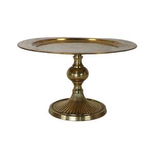 Premium Antique Brass <b>Cake</b> <b>Stand</b> with Exceptional Detailing, Suitable for Weddings, Anniversaries, and Milestone Events - Product Image 4