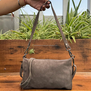 À la mode Enveloppe Style Véritable Daim En Cuir Bandoulière Sac À Main Cartable Sac pour Femmes Caché Sous Les Bras Épaule Messenger Sacs - Product Image 6