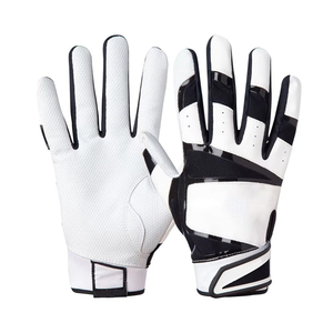 Gants de frappeur de baseball sur mesure, couleur et logo personnalisés, manchette longue, haute adhérence, cuir durable, séchage rapide, respirant, écologique - Product Image 3