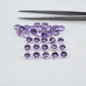 100% naturel brésil améthyste 5mm coupe à facettes pierre précieuse de guérison en vrac bonne qualité bijoux faits à la main avec pierres précieuses - Product Image 1