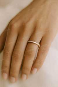Anillo de Boda Clásico Chapado en Oro con Diamantes Tallados, Banda Completa de Eternidad, Plata 925, Apilable, Regalo de Aniversario para Mujer, BRILLANTE - Product Image 3