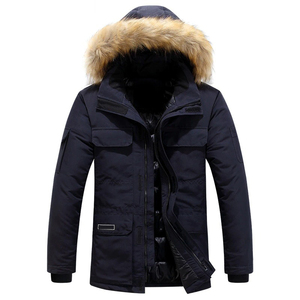 Parka d'hiver haut de gamme pour homme, personnalisable, en toile de haute qualité, col montant - Product Image 4