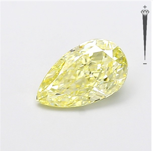 Diamante Cultivado en Laboratorio con Certificación IGI, Corte Pera Modificado de 1.58 CT, Color Amarillo Fantasía, Claridad VS1, CVD LG 800611678 para Joyería ROYALGEM - Product Image 1