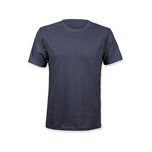 Custom Front Available OEM ODM Factory Manufactured Breathable Quick Dry Sustainable 100% Cotton Casual Blank Short Sleeve Men's - Product Image 5