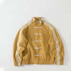 Wholesale High Quality Chinese <b>Button</b> up Men's Chinese Style Jackets Custom Men's Tops Casual Streetwear Jackets for Men's - Product Image 2