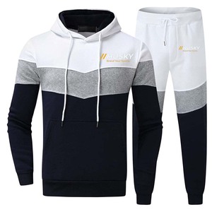 Pantalones Deportivos para Hombre Husky, Diseño Color Block, Cierre con Cordón, Bolsillos Laterales, Estilo Casual, Ropa de Invierno, 100% Poliéster - Product Image 1