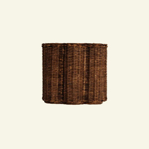 Lampe murale rectangulaire en rotin tissé à la main, luminaire mural décoratif en osier, éclairage mural intérieur rustique en fibre naturelle fait main - Product Image 6
