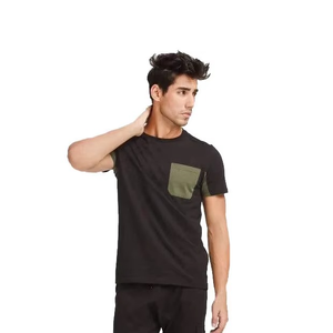 Men’s Summer Casual <b>Tracksuit</b> Soft Cotton Tee & Pants Set, Relaxed Fit,Black Color, Perfect for Gym, Travel and Outdoor Use - Product Image 4