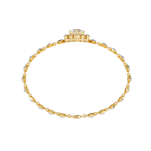 Pulsera de Diamantes Cultivados en Laboratorio, Diseño Princesa y Redondo, Oro Sólido de 14k, Certificación IGI, Joyería Fina para Mujer - Product Image 4