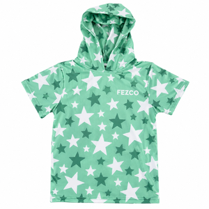 Sweat à capuche personnalisé pour enfant, manches courtes, style hip-hop, pour le sport, la gym, tenue décontractée, kit streetwear sublimé pour garçon - Product Image 4