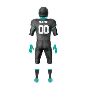 Ensemble complet d'uniformes de football américain personnalisés professionnels, maillot et pantalon sublimés, vêtements de sport respirants pour adultes - Product Image 2