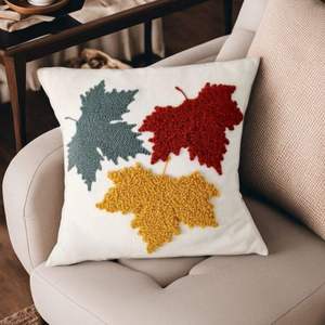 Wholesale Handmade Beaded Embroidery <b>Pumpkin</b> Pattern Cotton Luxury <b>Pillow</b> Covers with Zipper Closure for Home Decor Hospitality - Product Image 6