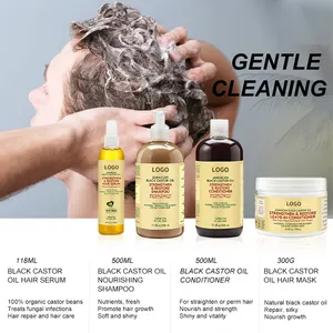 Shampoo hidratante preto de óleo castor, shea brasileira protien profissional para cabeleireiro