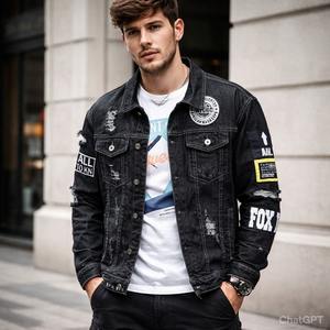 Chaqueta de Algodón Blanca para Hombre, Chaqueta Casual para Hombre, Fabricante de Chaquetas, Chaqueta Casual de Color Sólido con Bolsillos para Hombre al por Mayor - Product Image 5