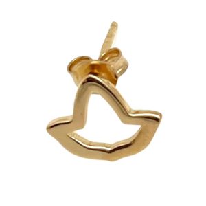 Pendientes Pequeños de Hoja de Hiedra Abierta en Oro Amarillo Vermeil de 14K para Mujer, Joyería Botánica Elegante y Minimalista, Pendientes Delicados de Moda - Product Image 5