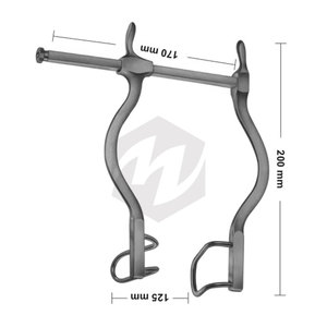 Cuchillas Retractoras GOSSET de 55 mm de Profundidad, Retractor Abdominal Autoajustable, Instrumentos Médicos de Acero Inoxidable, Precio al por Mayor - Product Image 2