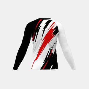 เสื้อแรชการ์ดแขนยาว OEM ผลิตจากโพลีเอสเตอร์/สแปนเด็กซ์ เป็นมิตรต่อสิ่งแวดล้อม ป้องกันรังสียูวี |   เสื้อว่ายน้ำแบบแห้งเร็วสำหรับเล่นกีฬา - Product Image 3