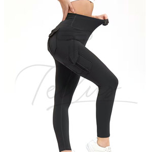 Custom High Waist Solid Sublimation Compression <b>Yoga</b> <b>Leggings</b> for Men Women-Sweat-Wicking Four-Way Stretch Gym Wear - Product Image 2