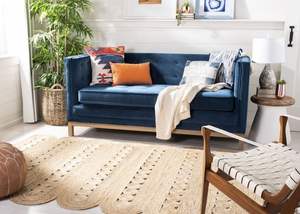 Alfombras Runner Area hechas de yute 100% lavable para dormitorio y sala de estar - Product Image 3