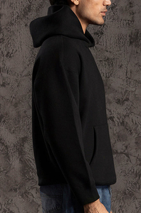 Sweat-shirt à capuche pour homme de qualité supérieure, personnalisé OEM, en mélange de coton, pull-over uni, sweat-shirt d'hiver respirant de qualité supérieure - Product Image 4
