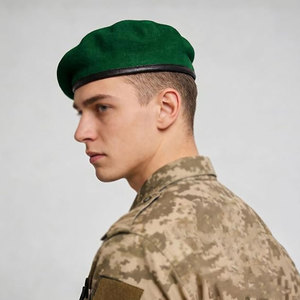High Quality Casual Ceremonial <b>Beret</b> for Winter Traditional Uniforms and Public Events Lightweight Wool Blend Fabric - Product Image 6
