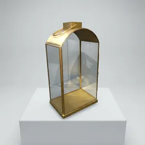 Artisan Design Handmade <b>Brass</b> <b>Lantern</b> Home Decoration Glass Panels Decorative Candle Holder - Product Image 4
