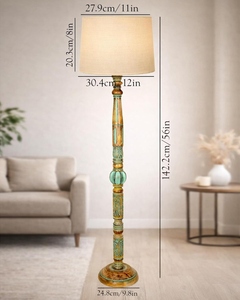 Antique Wooden Floor <b>Lamp</b> Wholesale Living Room Night <b>Lamp</b> Manufacturer Custom <b>Beige</b> Shade <b>Lamp</b> OEM ODM Bulk Antique Wooden <b>Lamp</b> - Product Image 5