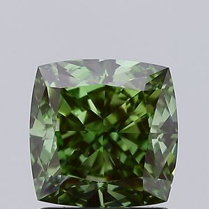 Diamant vert fantaisie cultivé en laboratoire, certifié IGI, taille coussin, diamant non monté pour la vente en gros de bijoux fins - Product Image 1
