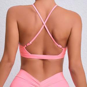 Sujetador Deportivo para Mujer con Logotipo Personalizado, Transpirable, para Fitness, Yoga, Gimnasio, Ropa Deportiva sin Costuras, de Alta Sujeción, para Entrenamiento - Product Image 3