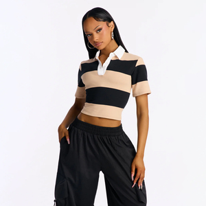 Chemise décontractée pour femme en polyester/coton respirant à séchage rapide, personnalisable avec logo imprimé, couleur et design sur mesure, vente en gros - Product Image 1