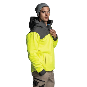 Motorcycle Safety Jacket for Bikers-ANSI Class 1 High Visibility Waterproof LED Flash Detachable Hood Customized Logo - Product Image 1