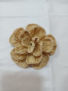 Luxury Decorative Artisan Handmade <b>Rattan</b> Floral Napkin Ring Layered Petal Woven Design for <b>Dining</b> <b>Table</b> Weddings and Events - Product Image 2